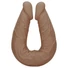 Kép 4/6 - RealRock Double Dong 14 - dupla dildó (36cm) - sötét natúr