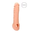 Kép 1/10 - RealRock Penis Sleeve 8 - péniszköpeny (21cm) - natúr