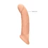 Kép 3/10 - RealRock Penis Sleeve 9 - péniszköpeny (21,5cm) - natúr