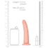 Kép 7/7 - RealRock Slim - realisztikus dildó - 15,5cm (natúr)