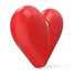 Kép 6/7 - INTOYOU Heart - akkus, léghullámos 2in1 csiklóizgató (piros)