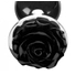 Kép 3/4 - Booty Sparks Black Rose - 79g-os alumínium anál dildó (ezüst-fekete)