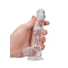 Kép 7/7 - REALROCK - átlátszó élethű dildó - átlátszó (15cm)