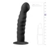 Kép 3/5 - Easytoys Ribbed - tapadótalpas anál dildó (14cm) - fekete