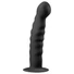 Kép 1/5 - Easytoys Ribbed - tapadókorongos anál dildó (14cm) - fekete