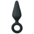 Kép 1/5 - Easytoys Pointy Plug - gyűrűs anál plug - közepes (fekete)