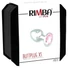 Kép 3/4 - Rimba XS - pink köves, fém anál plug (ezüst)