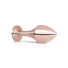 Kép 2/3 - Rosy Gold Butt Plug - fekete köves anál plug (rosegold)