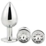 Kép 1/5 - Gleaming Love - anál plug szett - ezüst (3 részes)
