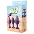 Kép 3/9 - Flirts anal training kit - anál plug szett (3db) - lila