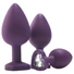 Kép 7/9 - Flirts anal training kit - anál plug szett (3db) - lila