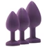 Kép 8/9 - Flirts anal training kit - anál plug szett (3db) - lila