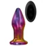 Kép 1/7 - Glamour Glass - kúpos, rádiós, üveg anál vibrátor (színes)