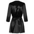 Kép 3/5 - Obsessive Satinia Robe - szatén köntös szett (fekete)