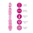 Kép 2/6 - FEELZTOYS GLAZZZ Lucid Dreams - gyöngyös üveg dildó (pink)