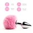 Kép 2/4 - FEELZTOYS Bunny Tails - fém anál plug nyuszifarokkal (ezüst-pink)