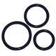 You2Toys - Szilikon péniszgyűrű trió - fekete