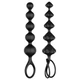 Satisfyer Love Beads - gyöngyös anál dildó szett (fekete)
