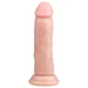 Easytoys - tapadókorongos élethű dildó (15,5cm) - natúr