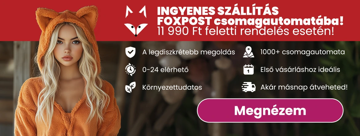 Ingyenes FOXPOST szállítás 